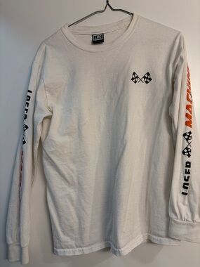 LMC White Long-Sleeve Graphic Men’s Shirt